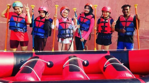 Mapalaya Mengikuti Simulasi Pelatihan SAR Arung Jeram